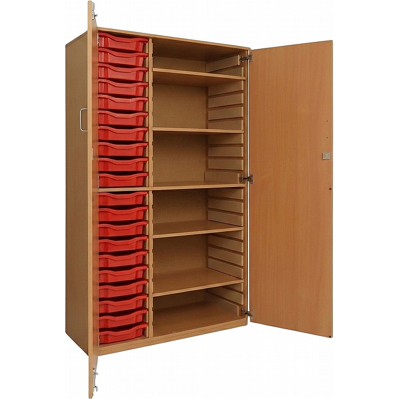 UltraBrite Triple Column 20 Tray Shallow Combination Cupboards - Education