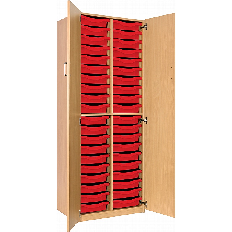 UltraBrite Triple Column 40 Tray Shallow Cupboards - Education