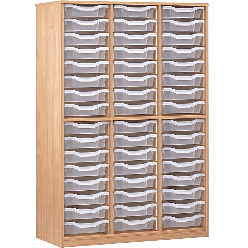 Classic Triple Column 48 Tray Shallow Storage - Education