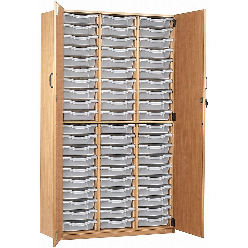 Classic Triple Column 60 Tray Shallow Cupboards - Education