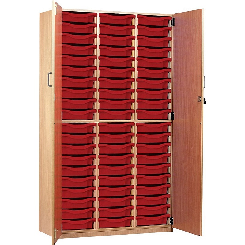 UltraBrite Triple Column 60 Tray Shallow Cupboards - Education