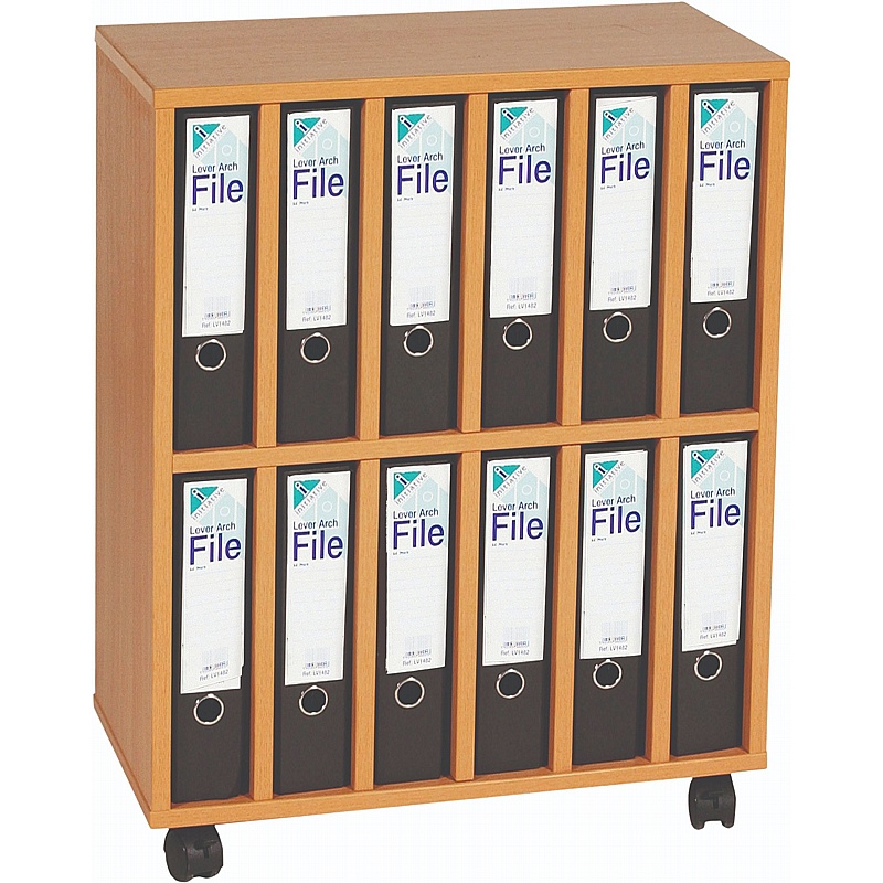 Classic 12 Section Mobile Ring Binder Unit - Education