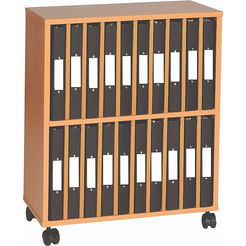 Classic 20 Section Mobile Ring Binder Unit - Office Furniture