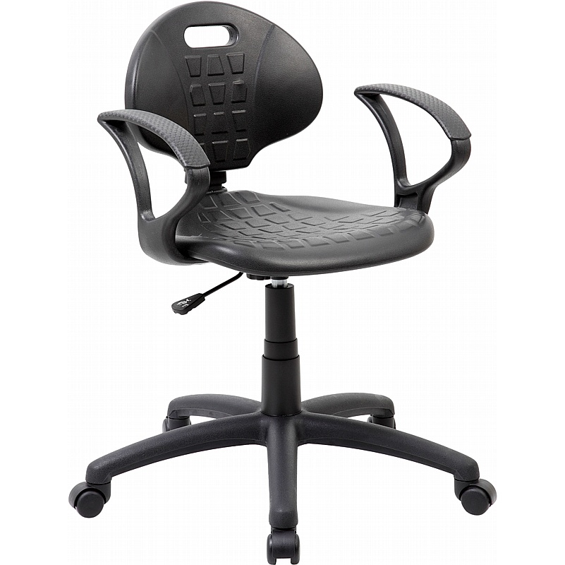 ProLab Industrial Poly Work Chair with Wheels or Glides - Workshop
