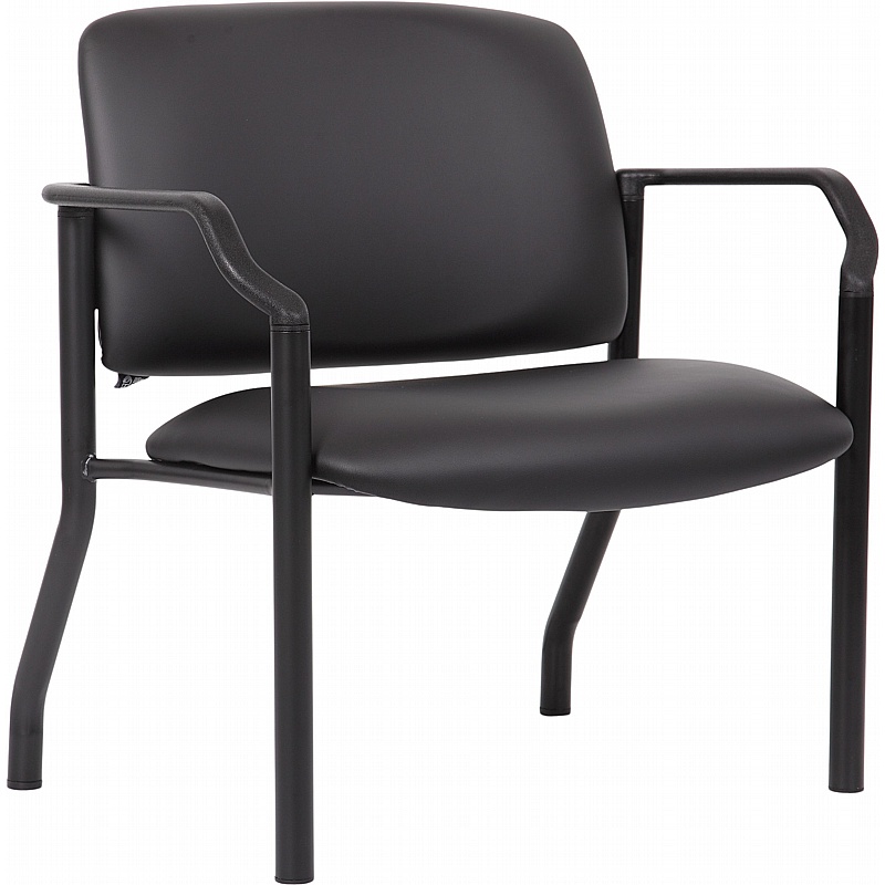 Odin 35 Stone XL Anti Bacterial Vinyl Reception Waiting Room Chairs with Arms - Office Furniture