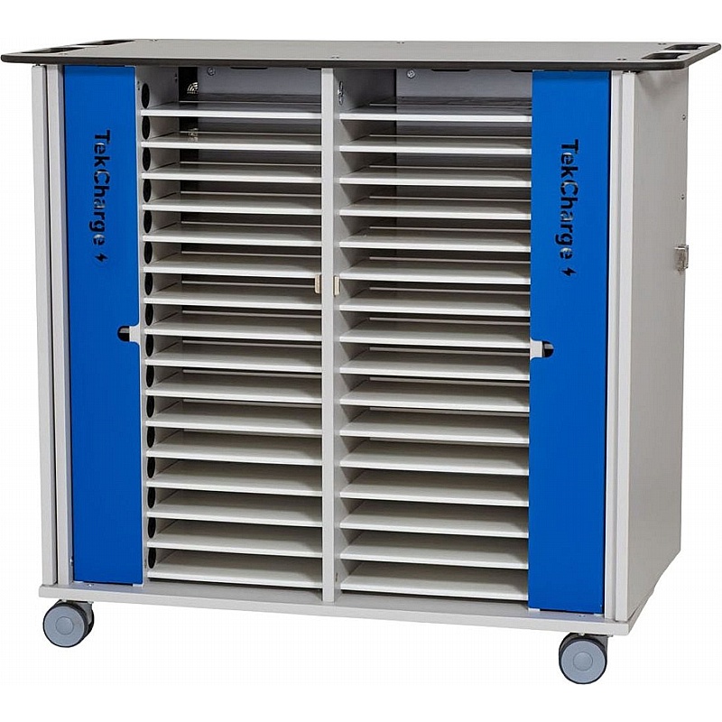 TekCharge 32 Device Laptop AC Charging and Storage Trolley - Education