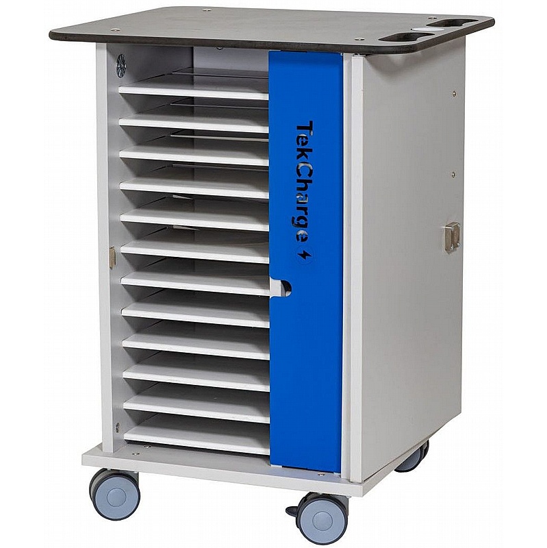 TekCharge 12 Device Tablet AC Charging and Storage Trolley - Education