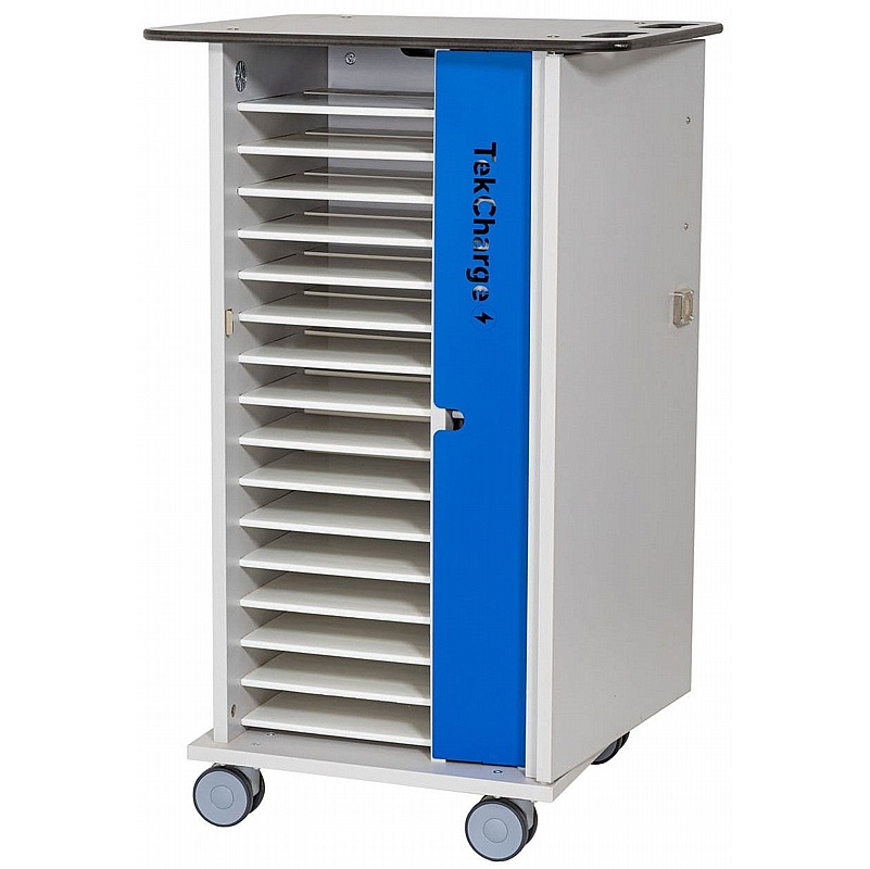 TekCharge 16 Device Tablet AC Charging and Storage Trolley - Education