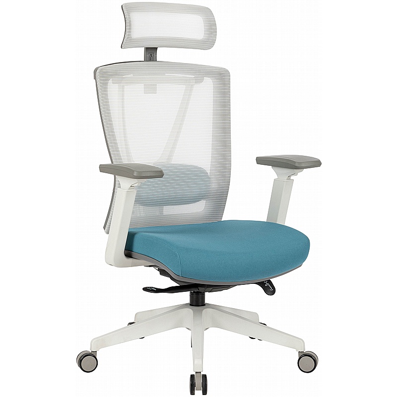 Contract Pro Plus White Frame 24/7 Posture Mesh Office Chair - Office Furniture