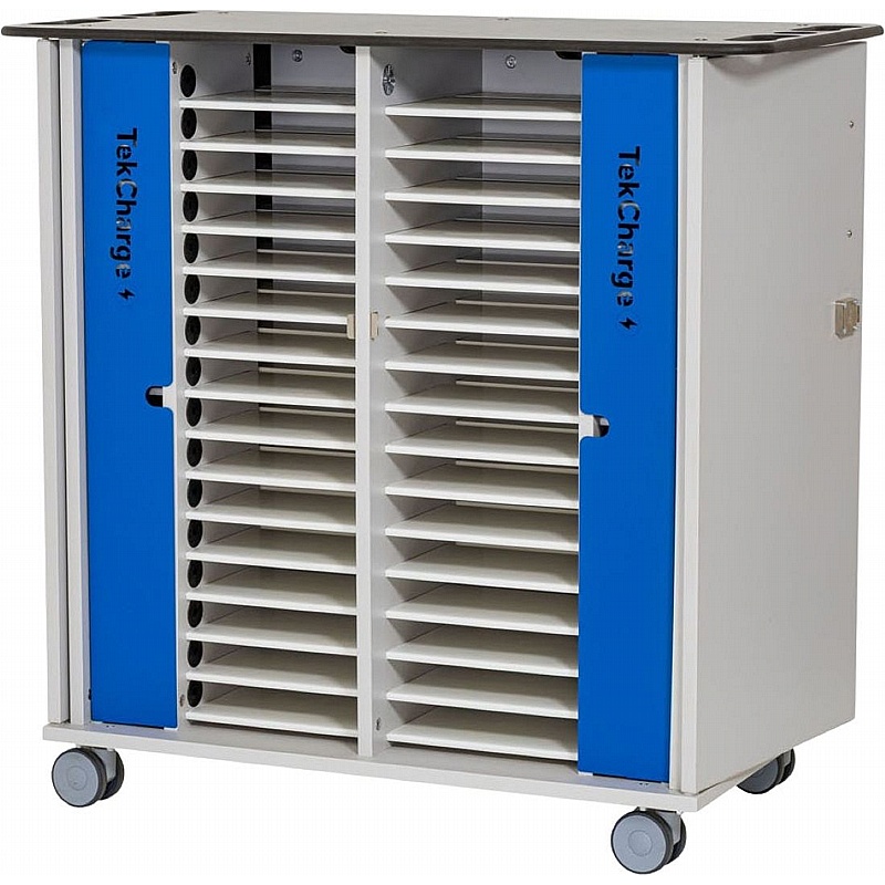 TekCharge 30 Device Tablet USB-C Charging and Storage Trolley - Education