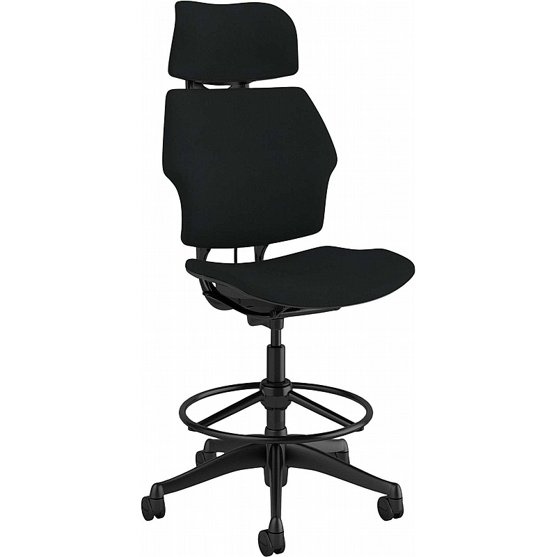 Humanscale Freedom Headrest Fabric Draughtsman Chair - Office Furniture