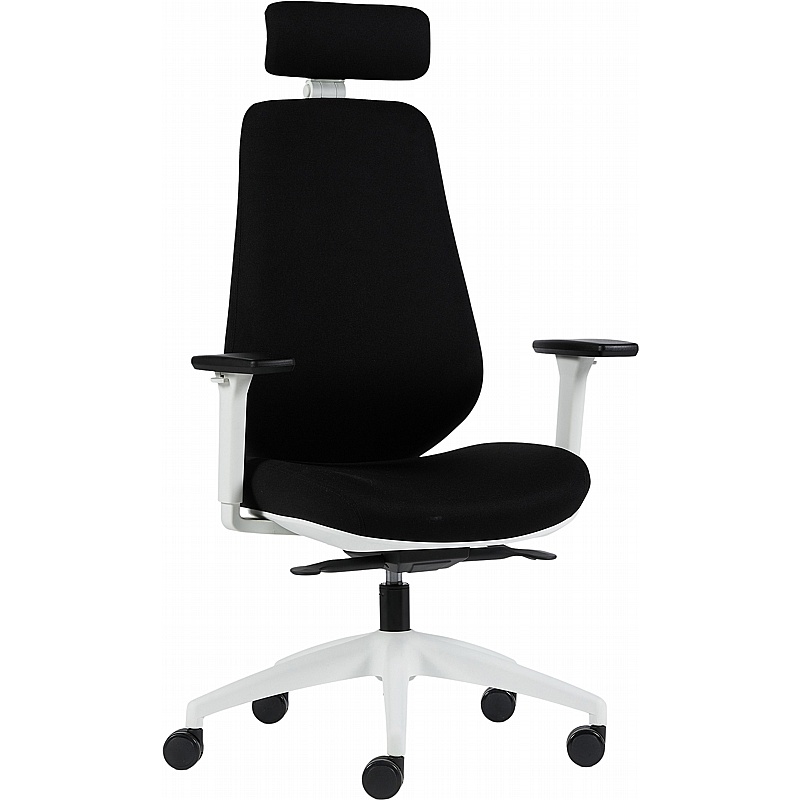 Vector White Frame Fabric Office Chairs - Office Furniture