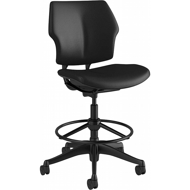 Humanscale Freedom Leather Draughtsman Chair - Office Furniture