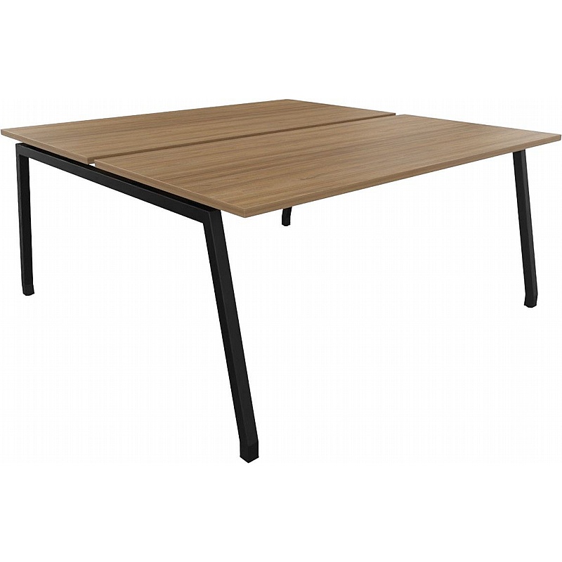 Atrex 2 Person A-Frame Rectangular Back to Back Bench Desks - Office Furniture