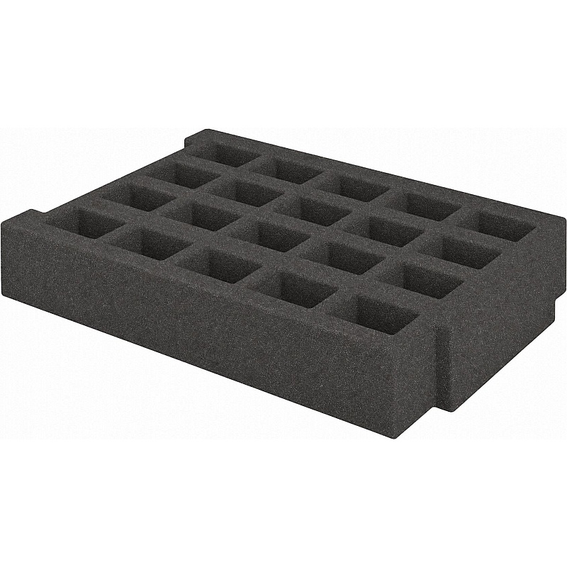Gratnells 20 Glasses 60mm Foam Insert - Pack of 20 - Education