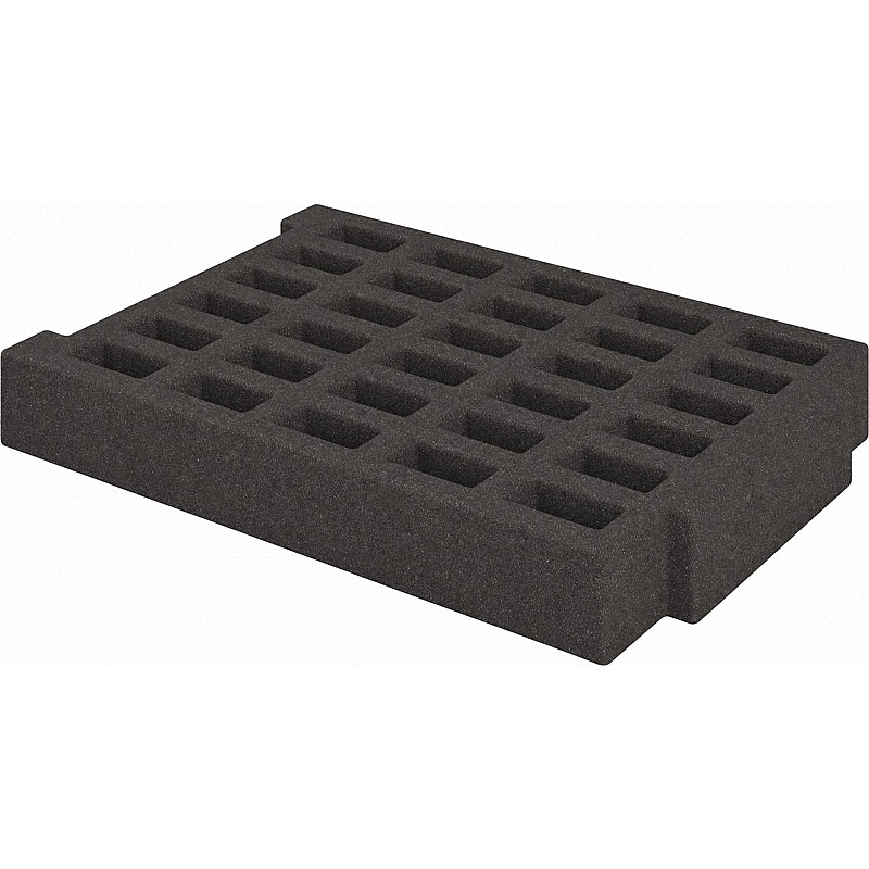 Gratnells Deep 30 Glasses 50mm Foam Insert - Education