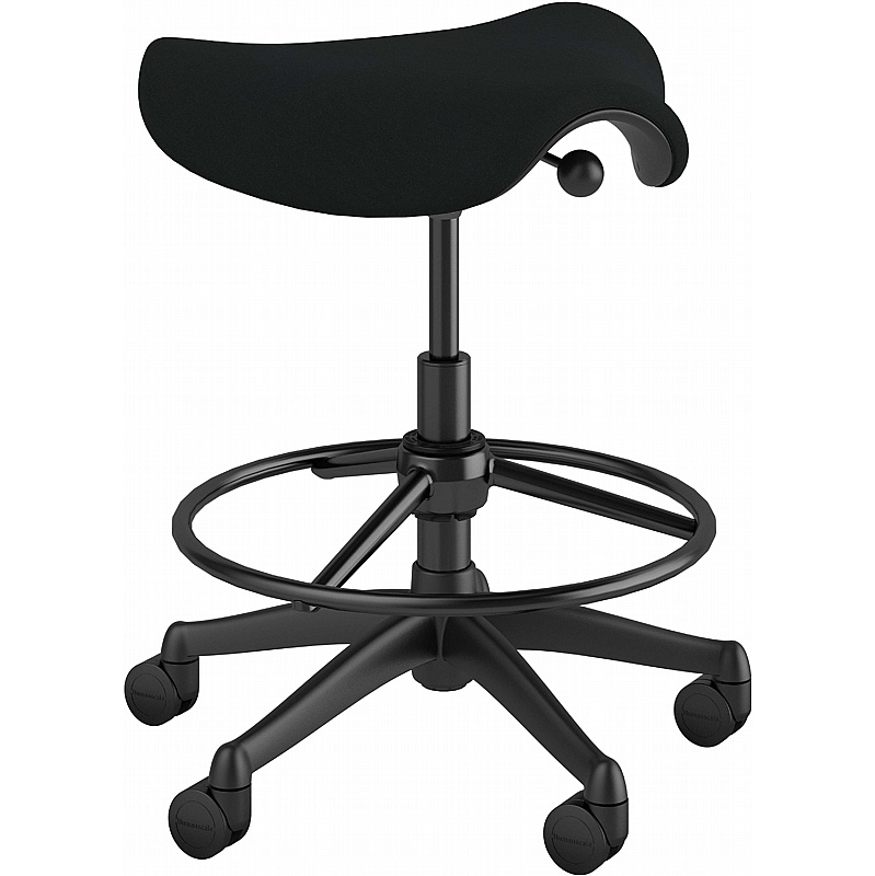 Humanscale Freedom Fabric Saddle Draughtsman Stool - Office Furniture