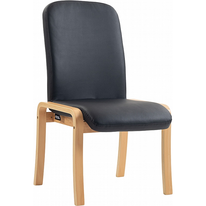 Oxford Wooden Frame Anti Bacterial Vinyl Reception Waiting Room Chairs - Office Furniture