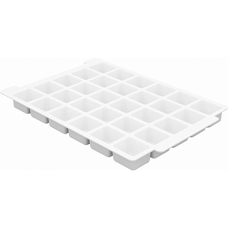 Gratnells Shallow White Moulded Tray Insert - 30 Sections - Education