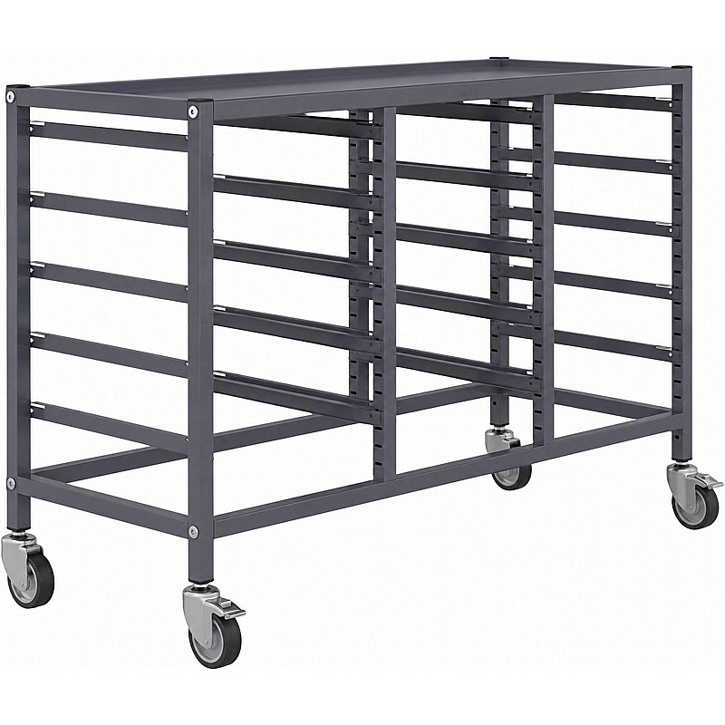 Gratnells Science Triple Column Under Bench Mobile Tray Storage Frame - Education