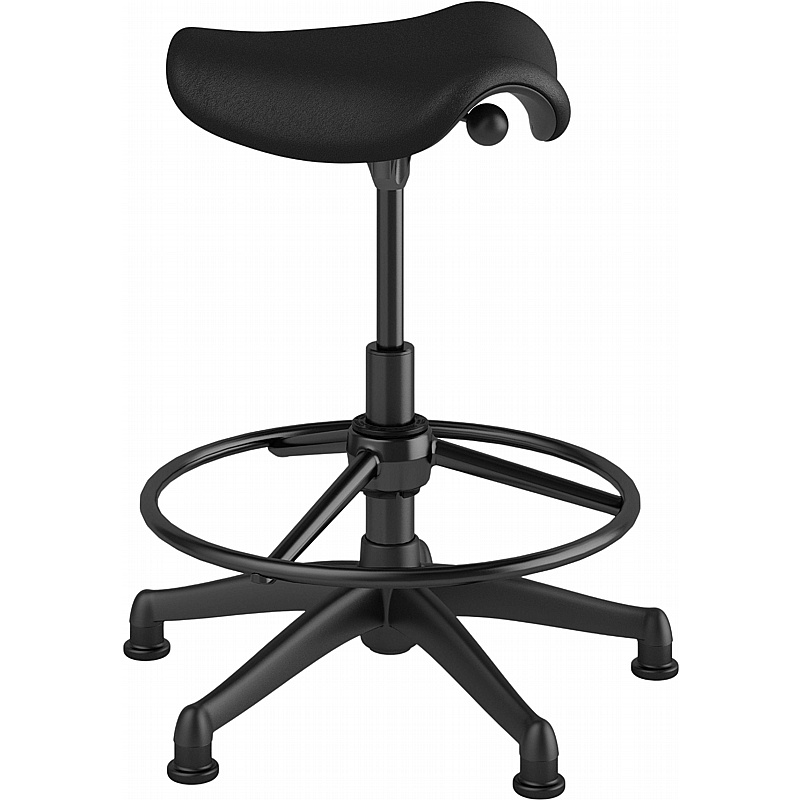 Humanscale Freedom Leather Pony Draughtsman Stool - Office Furniture
