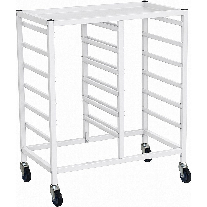 Gratnells Science Double Column Mobile Fixed Runner Tray Storage Frame - Education
