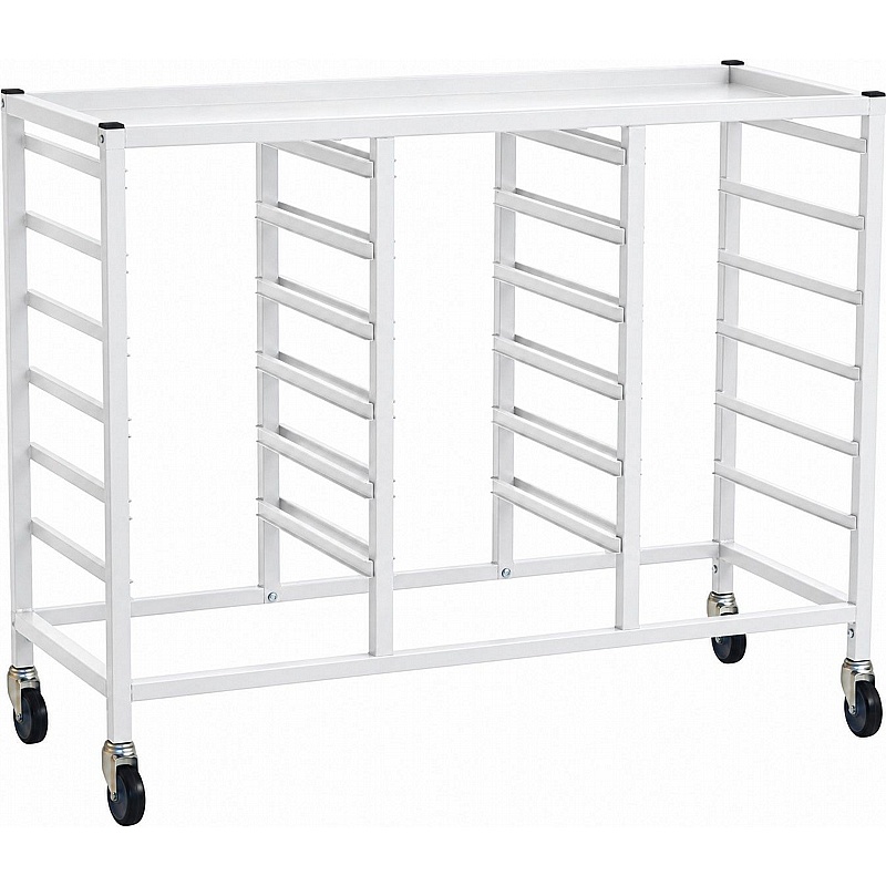 Gratnells Science Triple Column Mobile Fixed Runner Tray Storage Frame - Education