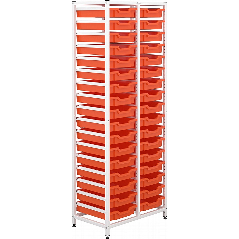 Gratnells Science Double Column 34 Shallow Tray Storage - Education