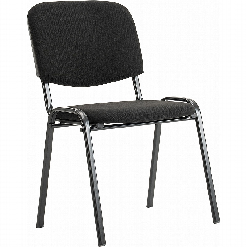 Swift ISO Black Frame Stacking Conference Chairs (Pack of 4) - Office Furniture