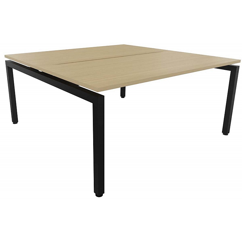 Gianni 2 Person Goalpost Rectangular Back to Back Sliding Top Bench Desks - Office Furniture