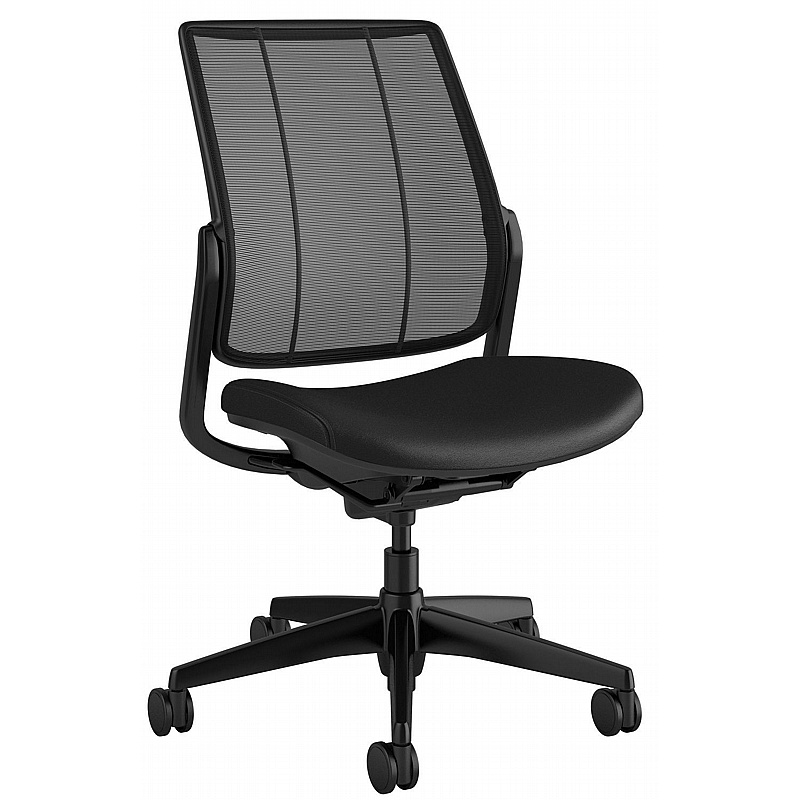 Humanscale Diffrient Smart Mesh and Leather Task Chair - Office Furniture