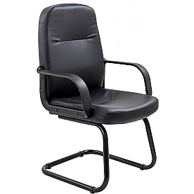 Canasta II Faux Leather Visitor Chair