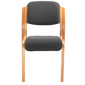 Renoir Wooden Framed Stacking Visitor Chairs