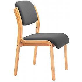 Renoir Wooden Framed Stacking Visitor Chairs