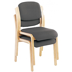 Renoir Wooden Framed Stacking Visitor Chairs
