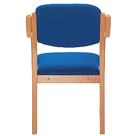 Renoir Wooden Framed Stacking Visitor Chairs with