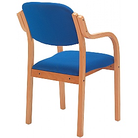 Renoir Wooden Framed Stacking Visitor Chairs with