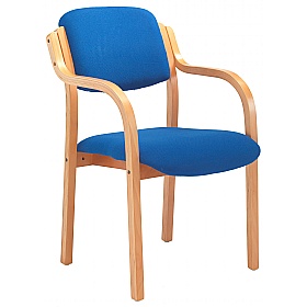 Renoir Wooden Framed Stacking Visitor Chairs with