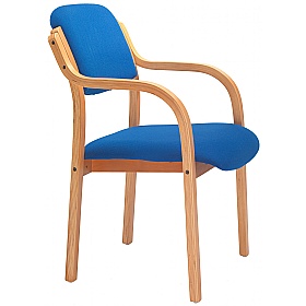 Renoir Wooden Framed Stacking Visitor Chairs with