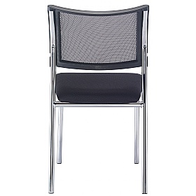 Jupiter Chrome Fabric Stacking Conference Chair