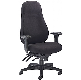 Cheetah Fabric 24 Hour Heavy Duty Posture Office Chairs