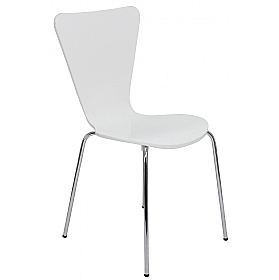 Picasso Contract White Stacking Cafe Chair