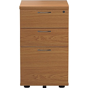 Office Essentials Wooden 3 Drawer Under Desk Static Pedestals - Office Furniture