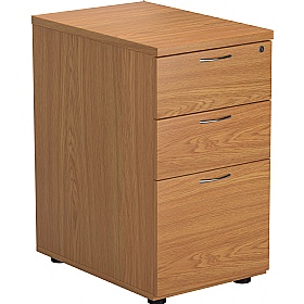 Office Essentials Wooden Desk High Pedestals - Office Furniture
