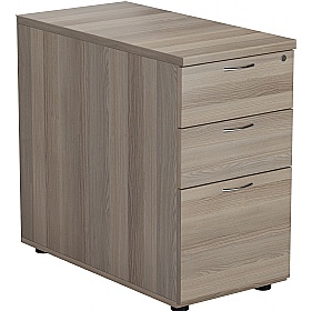 Office Essentials Wooden Desk High Pedestals - Office Furniture