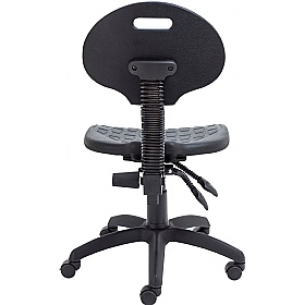 Factory II PU Wipe Clean Work Chair