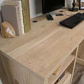Prime Oak Executive Home Office Desk