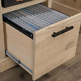 Prime Oak Executive Home Office Desk