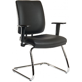 Ergo Deluxe Faux Leather Visitor Chairs