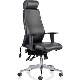 Onyx 24 Hour Posture Bonded Leather Office Chairs